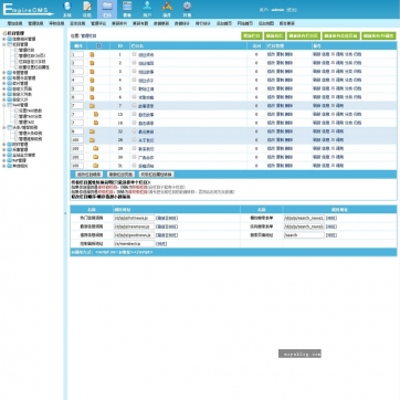 全能帝国CMS模板 | 视频、图片、资讯、下载一站式，自适应HTML5整站解决方案后台功能