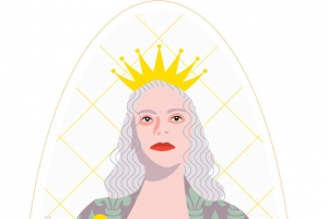 矢量手绘女王