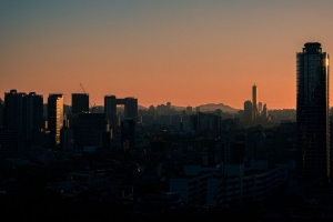 摩天大楼 建筑 城市 日落 黄昏 4k壁纸 3840x2160