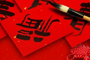 大气中国风书法春联新年海报