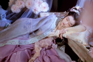 古装美女 鲜花 唯美美女4k壁纸
