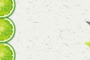 新鲜河鲜手绘文艺柠檬banner