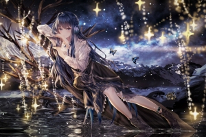 星极 明日方舟 星空 4k动漫壁纸