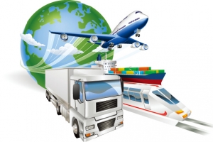 3d全球货运物流快递图片
