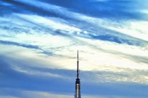蓝色城市H5背景素材