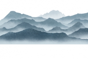青山远黛 水墨山