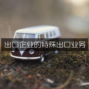 出口企业专属的特殊出口业务解析