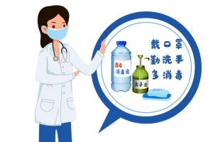 医生温馨提示消毒防疫