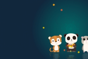 2018新年可爱动物4k壁纸3440x1440