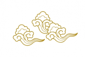 中国风三朵云纹
