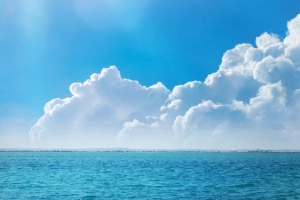 大海摄影风景蓝色旅游海报背景
