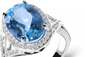 蓝宝石戒指七夕情人节