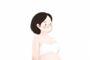卡通可爱孕妈咪