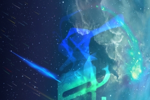 蓝色星空背景