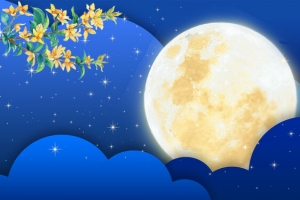 中秋佳节月亮背景