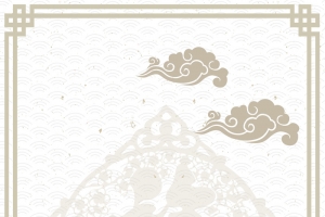 矢量中国风祥云古典背景