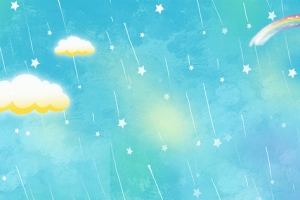 11月你好小清新彩虹云朵手绘banner