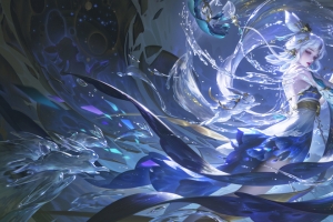 王者荣耀 嫦娥器灵落星盏3440x1440带鱼屏壁纸