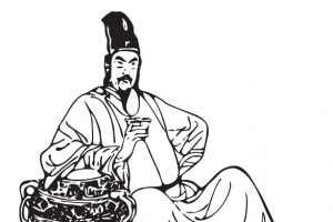 古代商朝黑白剪裁素材