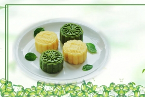 绿豆糕简约绿色banner