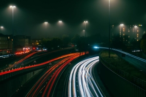 道路 冰柜灯 灯 灯笼 夜间 4k壁纸 3840x2160
