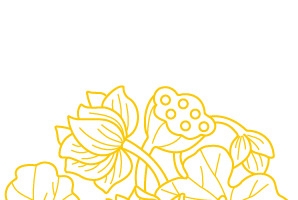 白描十二月份花卉矢量图