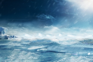 冰山雪地背景图