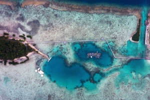大海 泻湖 鸟瞰图 运河 海岸 4k壁纸 3840x2160
