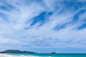 海边 沙滩 海浪风景4K手机壁纸