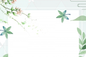 绿色清新手绘花卉初春春季上新促销海报