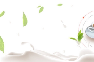 奶茶清新简约背景banner