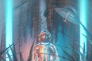 建模科幻宇航员