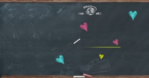 学校黑板唯美背景banner