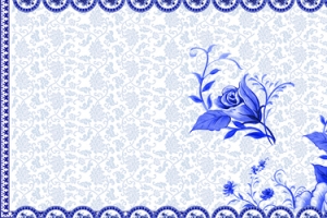 青花瓷风格电商海报banner