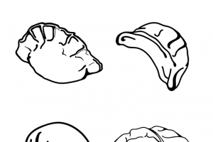 冬至饺子矢量图简笔画高清PNG免扣设计素材免费下载