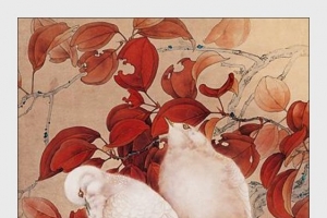 中国名家树叶小鸟画集