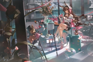 明日方舟阿米娅兔女郎高清壁纸2880x1800 免费下载适配平板笔记本