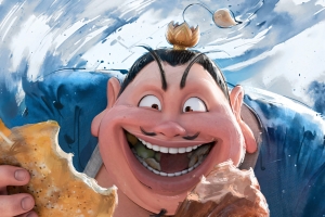 太乙真人哪吒之魔童闹海水墨2880x1800高清壁纸免费下载