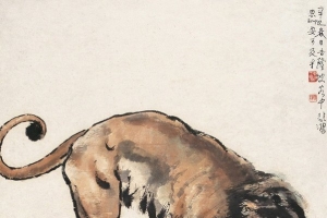 徐悲鸿名画老虎桌面壁纸