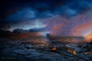 火山现场背景