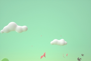 C4D，手绘，卡通，插画