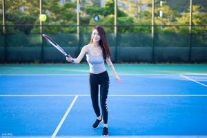  网球美女可爱摄影5K壁纸