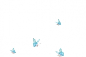 蓝色的花蝴蝶