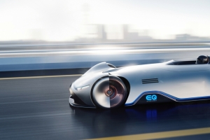 Mercedes-Benz Vision EQ Silver Arrow 奔驰跑车3440x1440壁纸