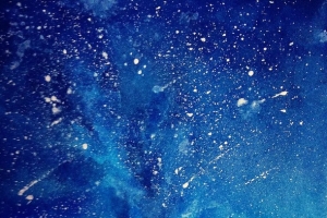 水彩画流星雨的天空海报背景