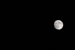 月亮 满月 极简主义 黑白 4k壁纸 3840x2160