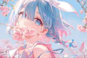 阿洛娜 樱花 4K动漫壁纸 3840x2160