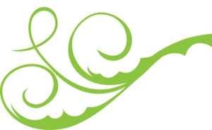 欧式手绘绿藤素材图