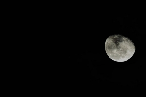 月亮 夜晚 黑色 太空 4k壁纸 3840x2160