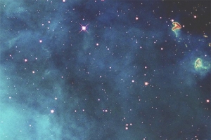 梦幻星空夜景平面广告